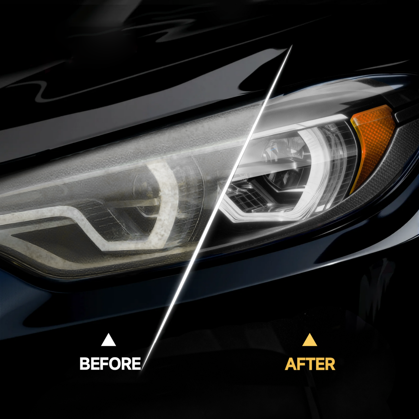 🚗【Headlight Crystal Restorer】— One swipe, and yellowed lenses become crystal clear. Old becomes new, and your headlights shine like brand new! ✨🔦