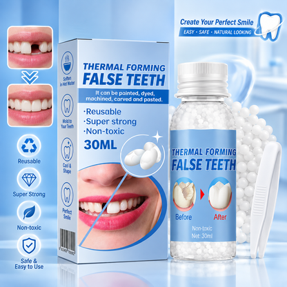 BBOJI® Moldable Thermal Forming False Teeth – Temporary Tooth Repair for Bone Loss & Tooth Shifting Support