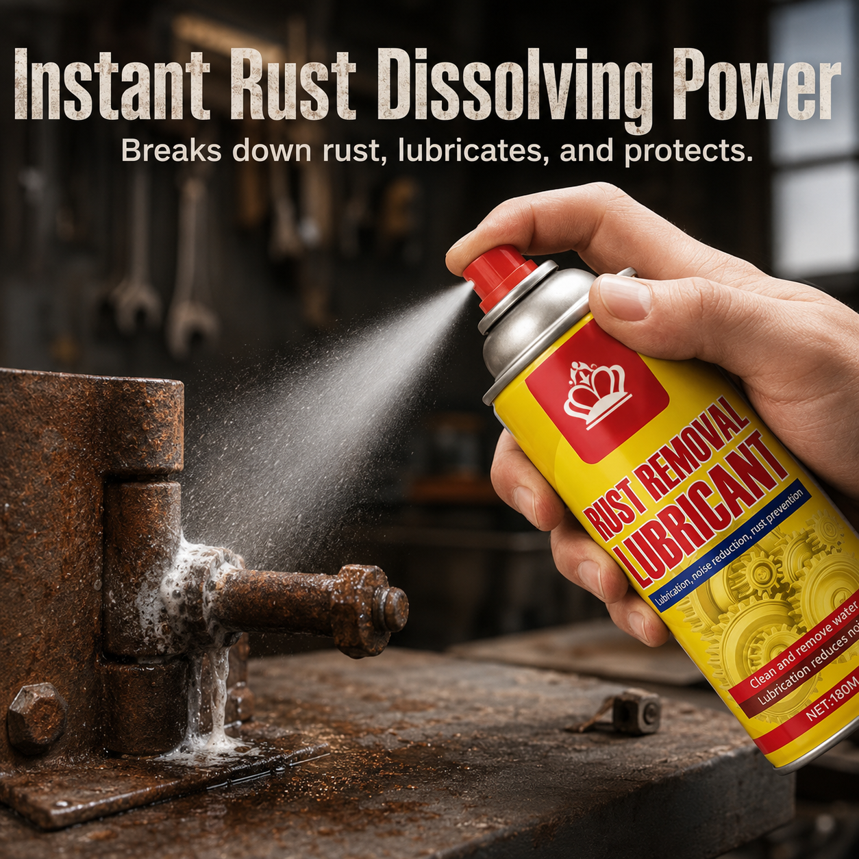 🔥Last Day Promotion 49% OFF🔥Anti-Rust Lubricant Spray & Rust Remover