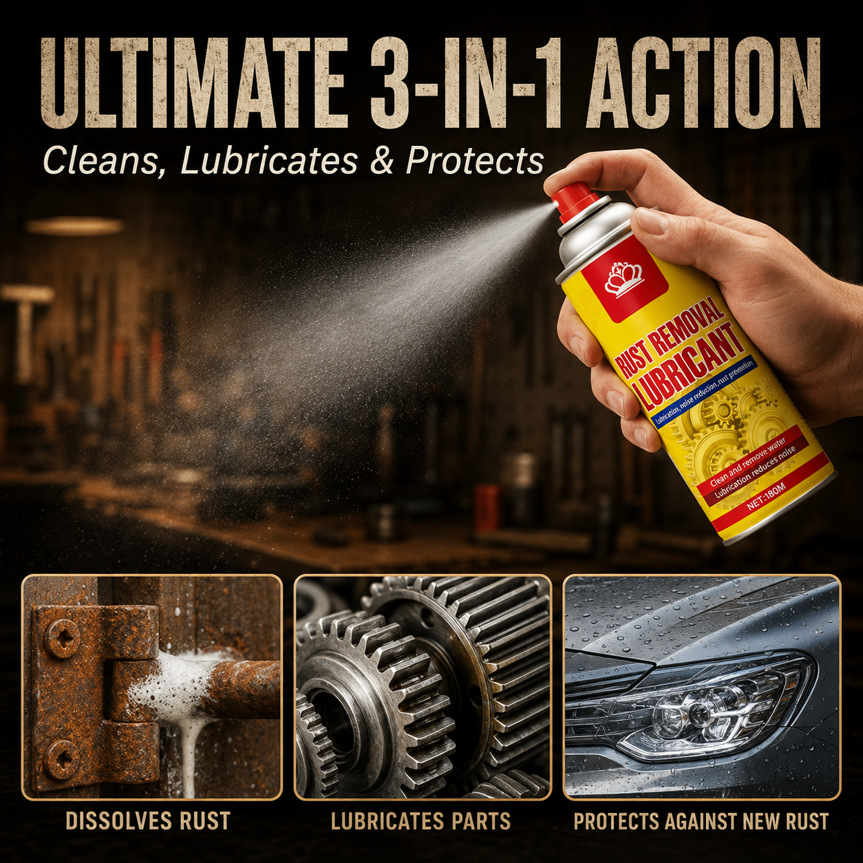 🔥Last Day Promotion 49% OFF🔥Anti-Rust Lubricant Spray & Rust Remover