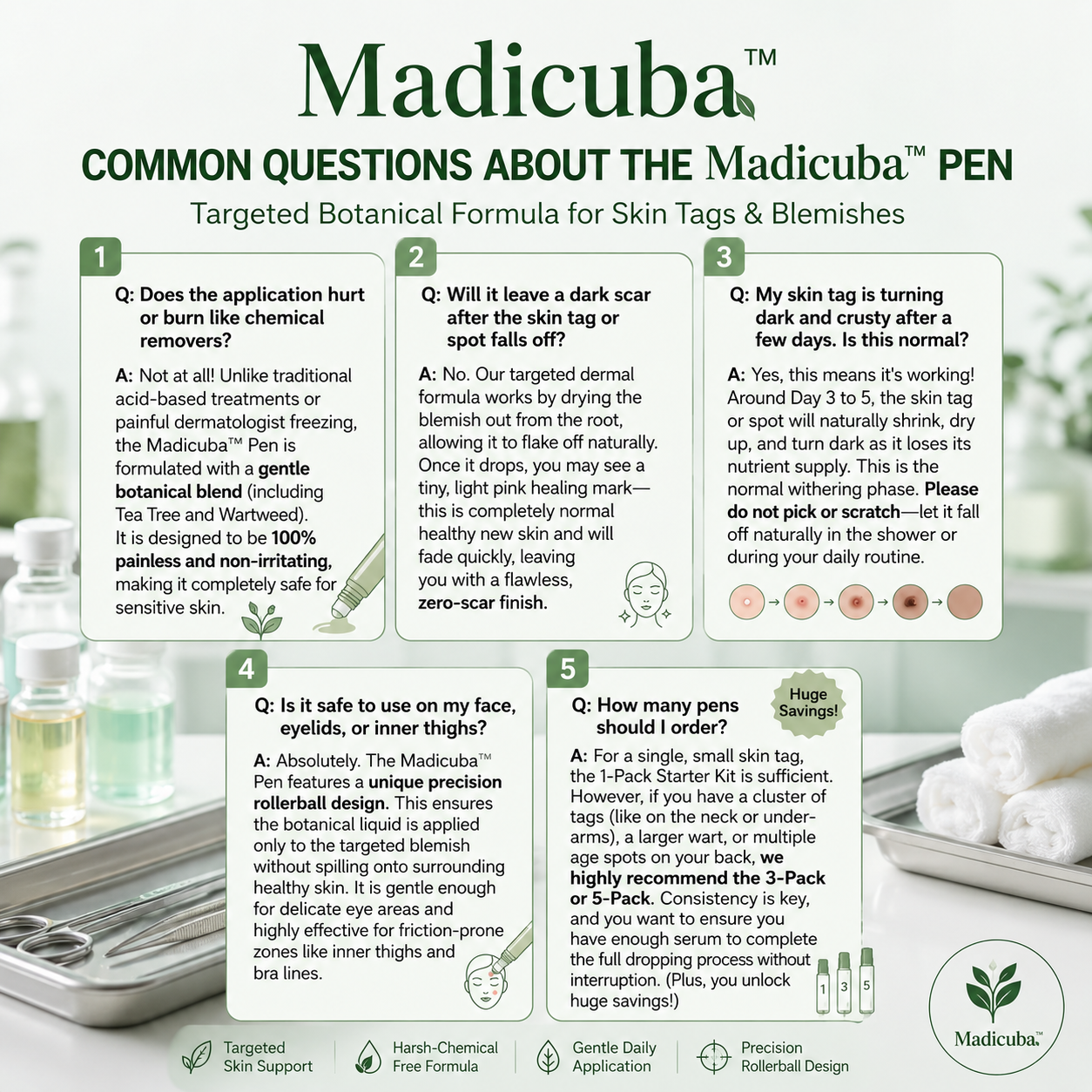 𝐎𝐟𝐟𝐢𝐜𝐢𝐚𝐥 𝐁𝐫𝐚𝐧𝐝 𝐒𝐭𝐨𝐫𝐞 | Madicuba™ 7-Day Skin Tag & Spot Eraser Painless & Scar-Free Advanced Imperfection Remova𝗜 Ro𝗜𝗜erba𝗜𝗜 Pen