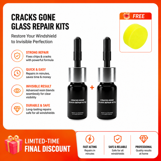 🔥LIMITED SALE - BUY 1 GET 1 FREE🔥Cracks Gone Glass Repair Kit
