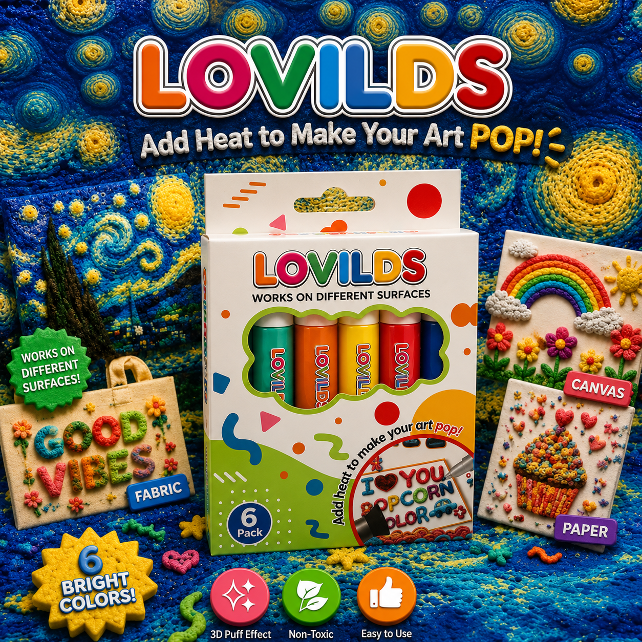 🔥Last Day 50% OFF 🖍️🎁🔮Magic Pen – Draw 3D with one stroke!🎄 DIY Bubble Popcorn Drawing Pens🔥🪄
