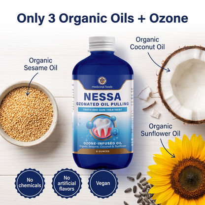 Ozonated Oil Pulling Rinse | Fresh Breath & Healthy Gums | 8 oz