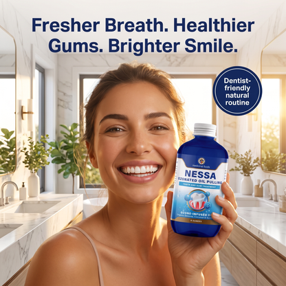Ozonated Oil Pulling Rinse | Fresh Breath & Healthy Gums | 8 oz