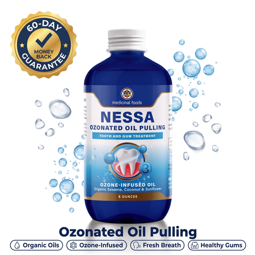 Ozonated Oil Pulling Rinse | Fresh Breath & Healthy Gums | 8 oz